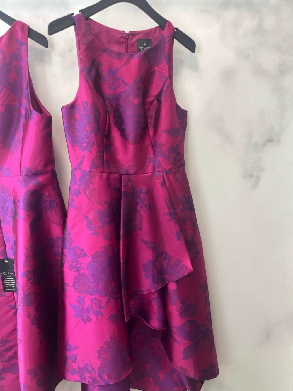 NWT Adrianna Papell Fit & Flare Floral High/Low Party Dress: Melanie Lyne